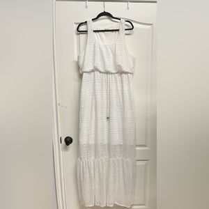 Maurices white lace maxi dress. Plus size.